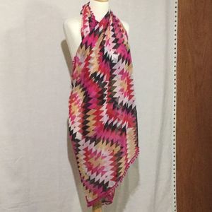 6TH & Lane Wrap w/ Pom Pom Fringe.